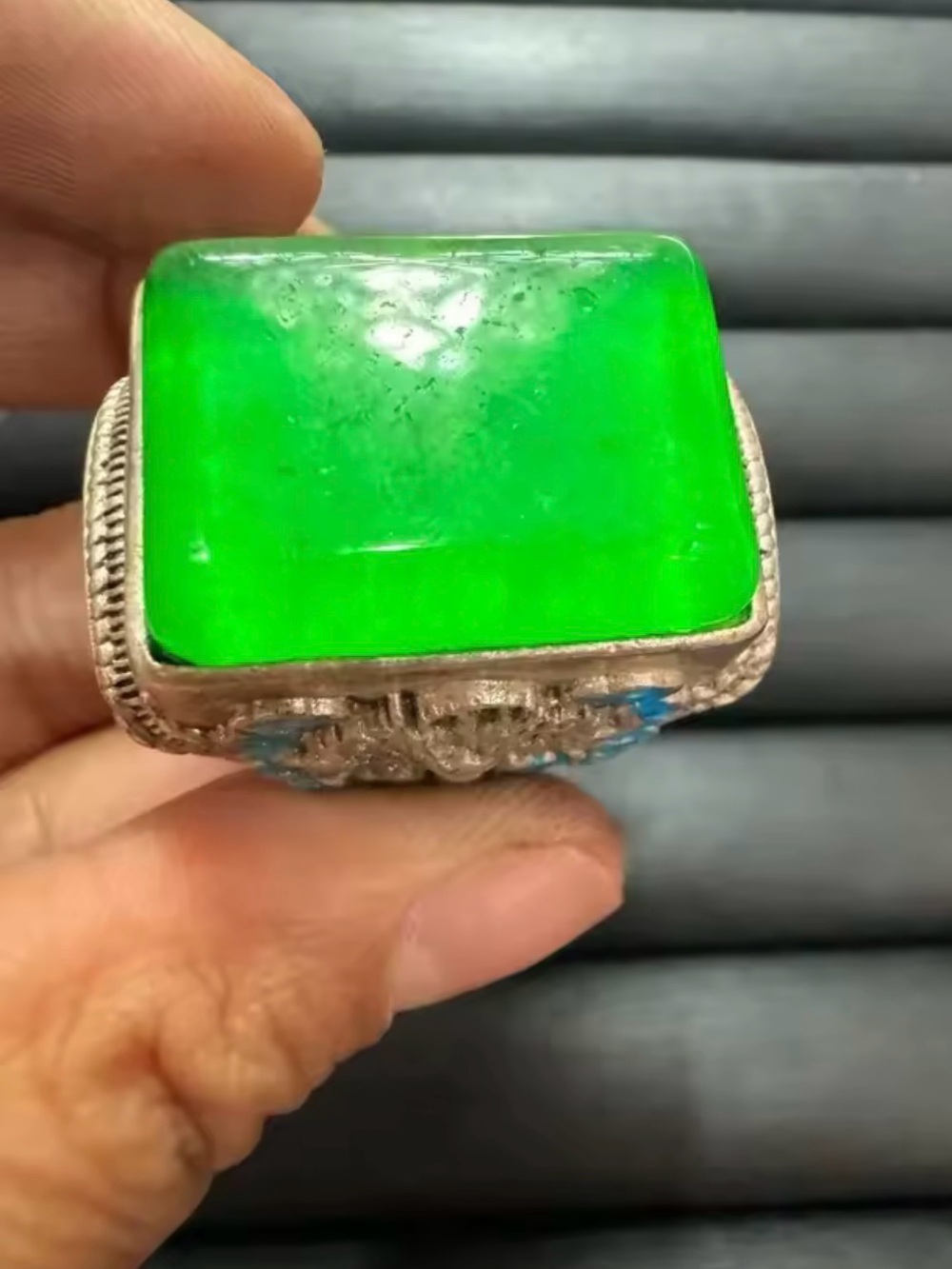 Vibrant Green Statement Ring - Women Jewelry